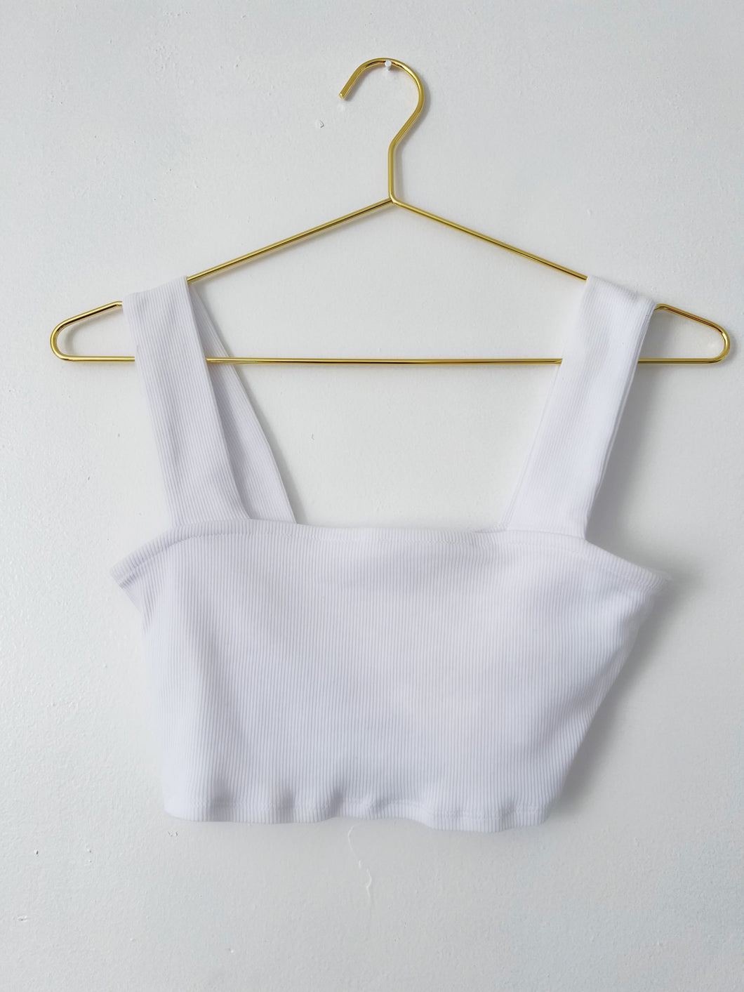 Square neck crop tank