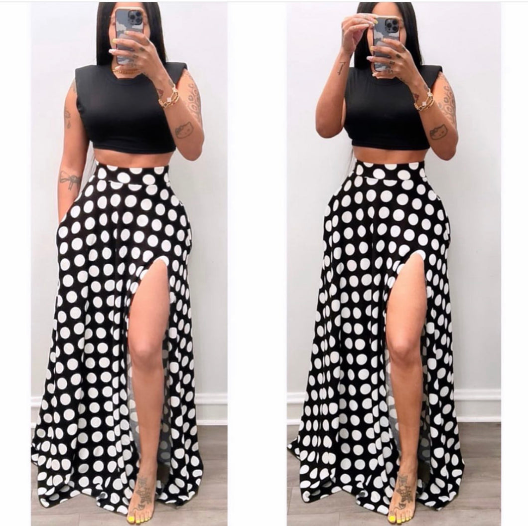 Polka dot skirt