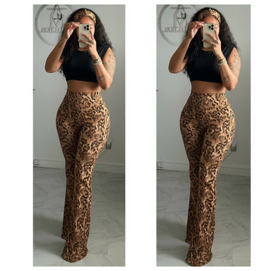 Snake skin  flares and head band