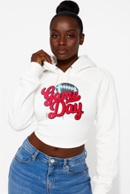 Lace up game day hoodie ( football)