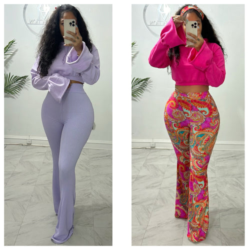 Petal sleeve cropped hoodie