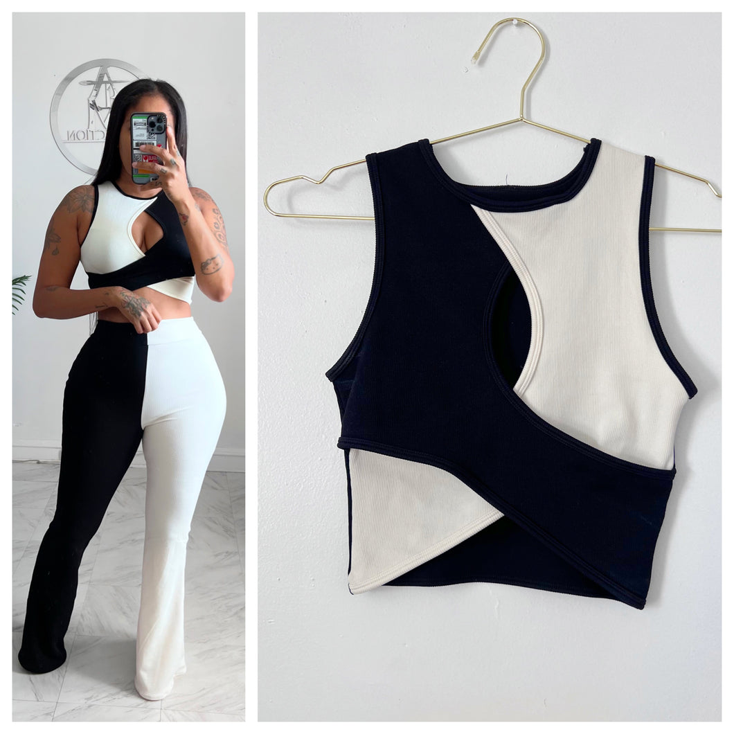 Color block tank