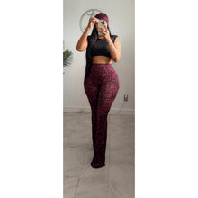 Animal print flares and head band