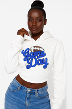 Lace up game day hoodie ( football)