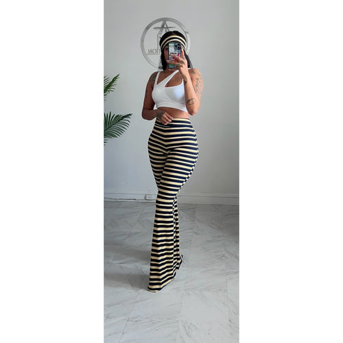 Navy/gold  stripe bell and HB