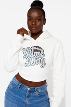 Lace up game day hoodie ( football)
