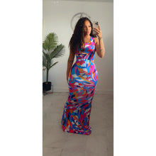 Miracle print mermaid dress  •made to order