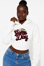 Lace up game day hoodie ( football)