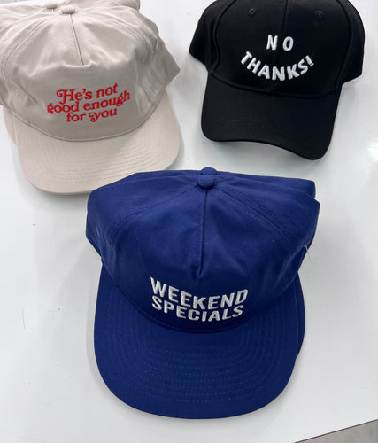 Graphic caps