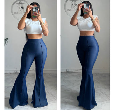 Super wide Not your average denim flares