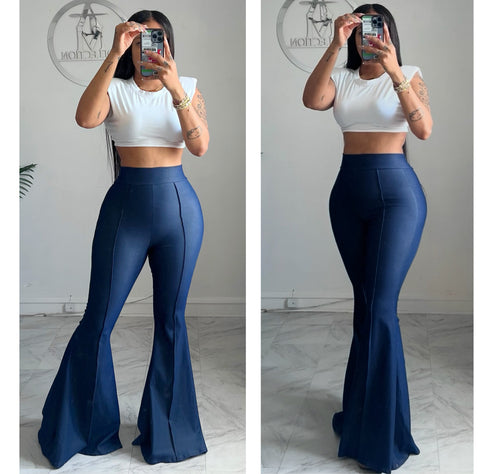 Super wide Not your average denim flares