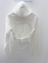 Go f**k yourself lace up hoodie