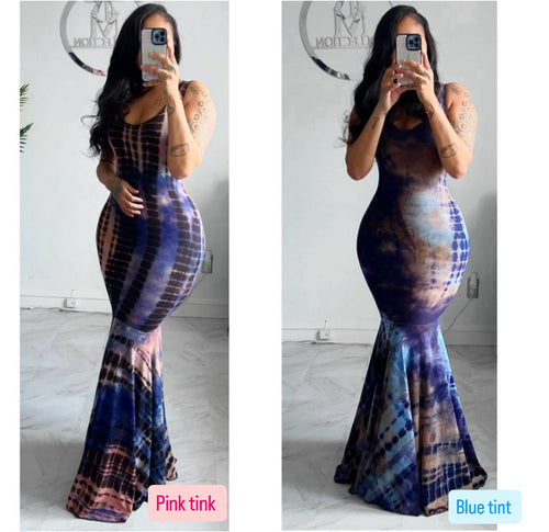 Mellow tint petal bottom dress