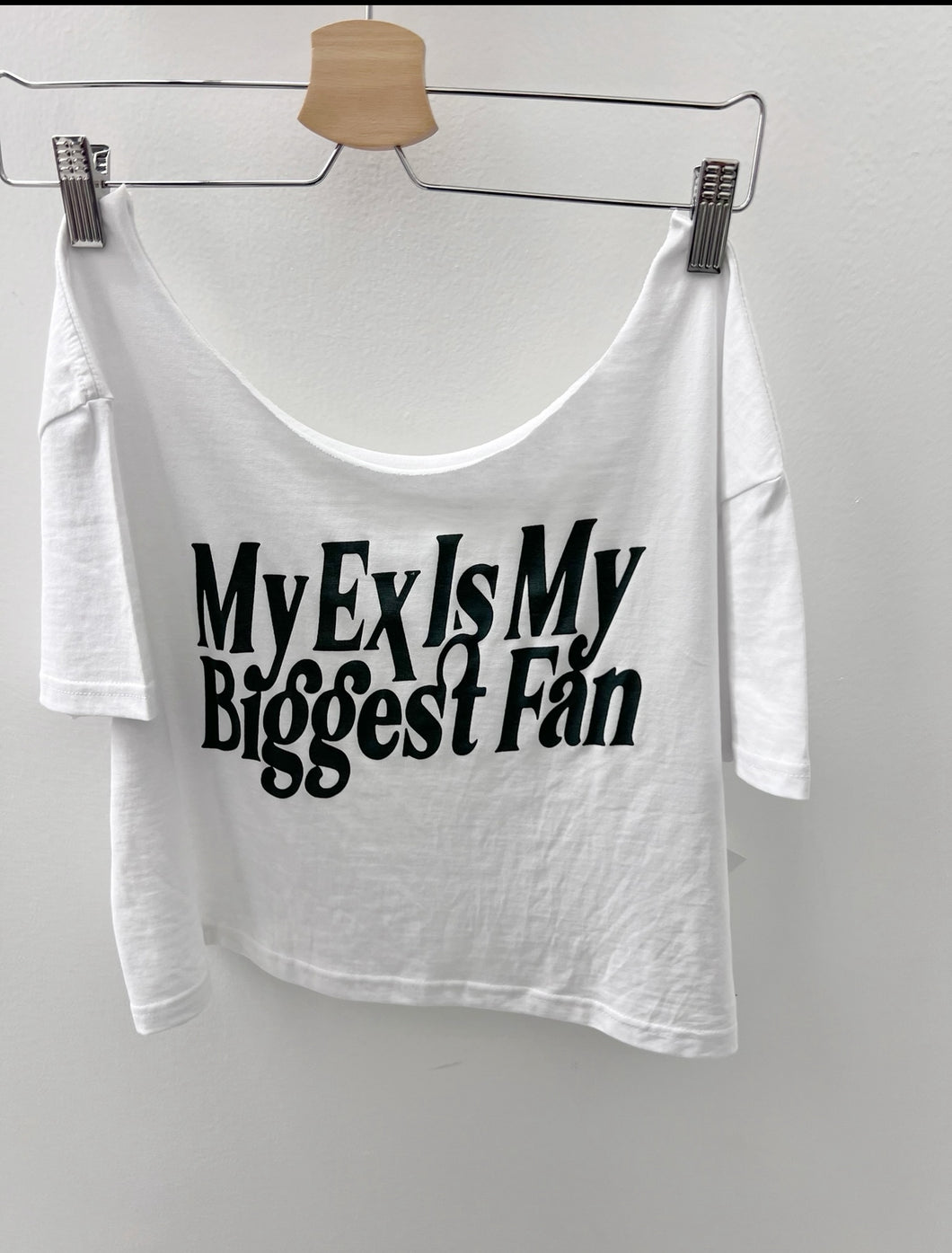 Biggest fan oversized cropped tee