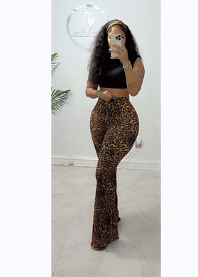 Leopard flares and head band