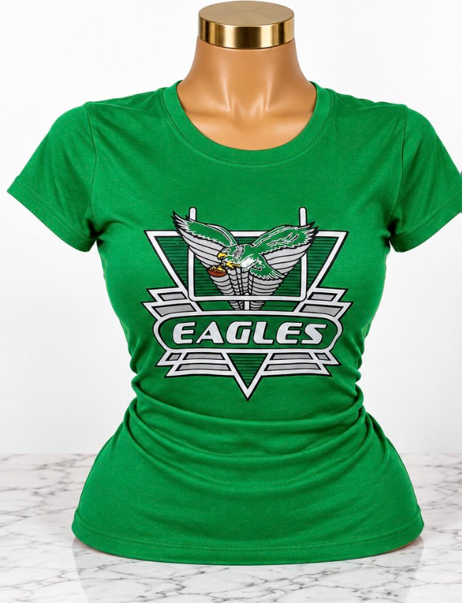 Kelly greet fitted foot ball tee