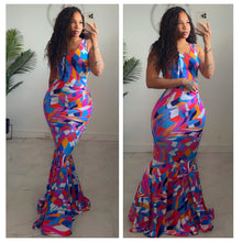 Miracle print petal bottom  dress  •made to order