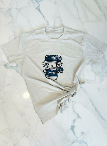 Hello kitty Eagles  t shirt ( football)