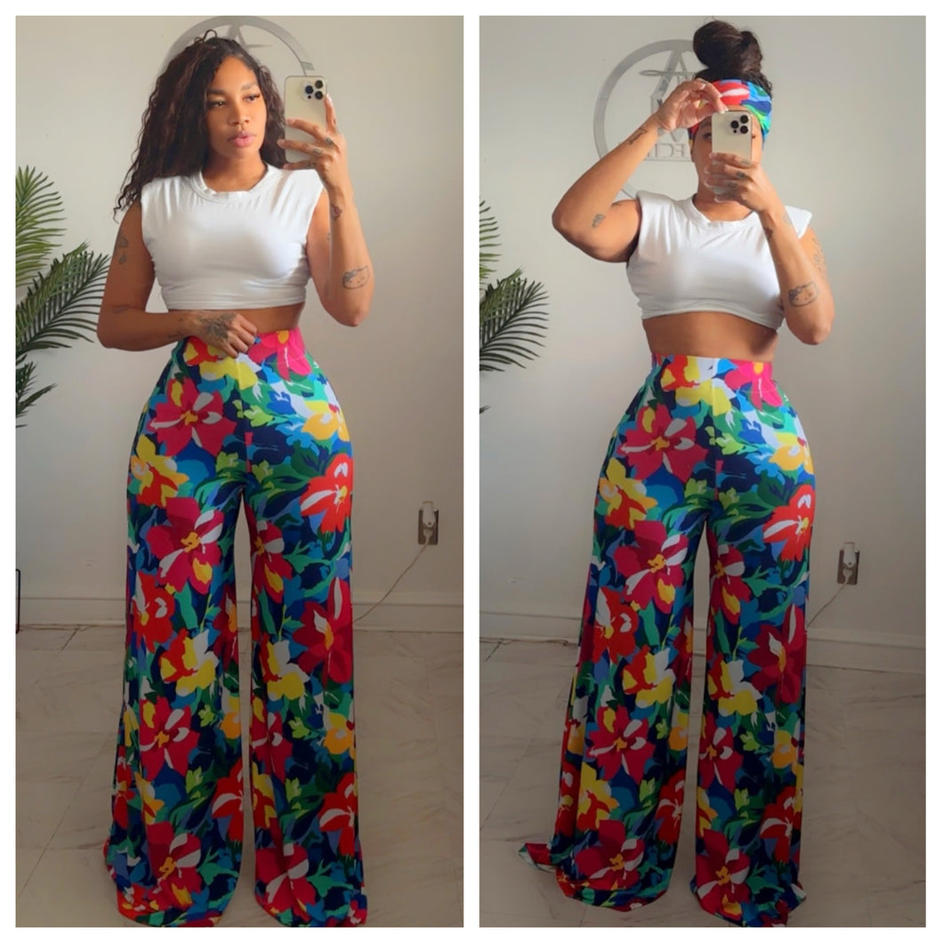 Flower bomb Alli pants and head band ONLY •made to order