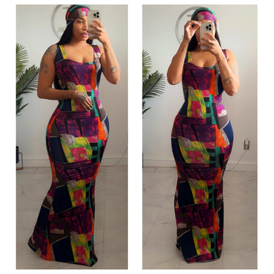 Stain glass   mermaid dress  •made to order