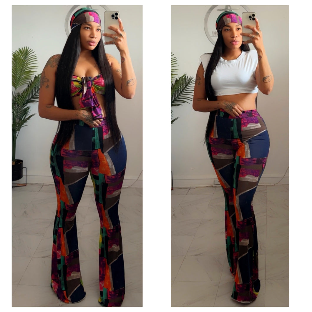 Stain glass pants set •made to order