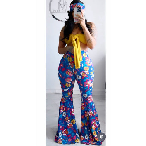 Blue tropical  3pc set