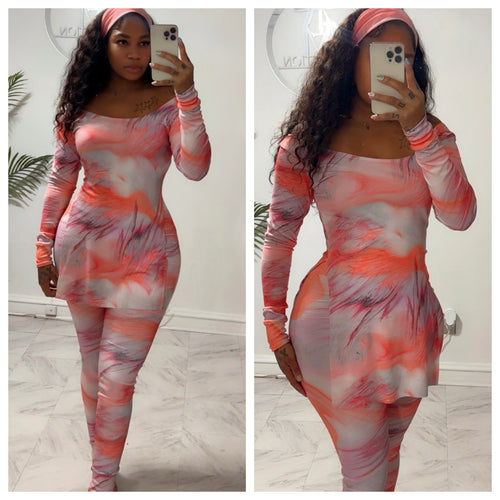 Printed sassy set
