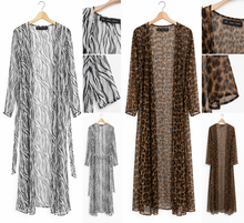 Animal print dusters