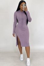 Hoodie zip dress