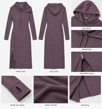 Hoodie zip dress