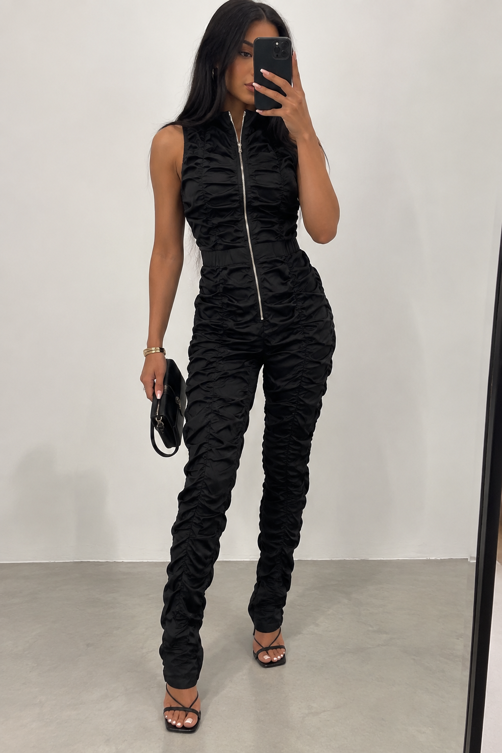 Ruched jumpsuit