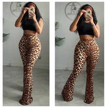 Animal print flares and head band