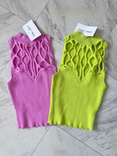 Cage knitted top