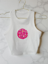 Better days ahead ribbed cropped tank