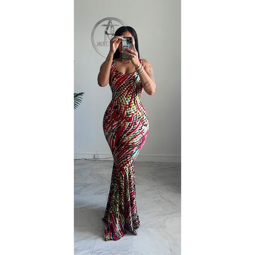 Lissy petal bottom dress