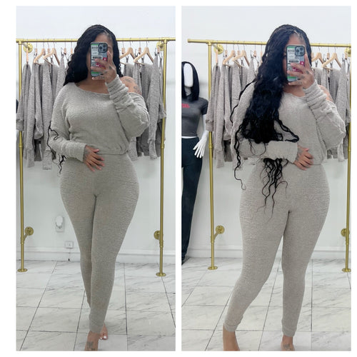 Grey teddy set