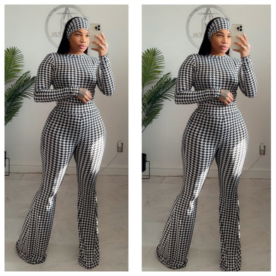 Houndstooth bell bottoms