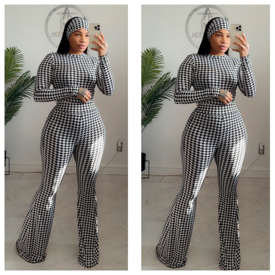 Houndstooth bell bottoms