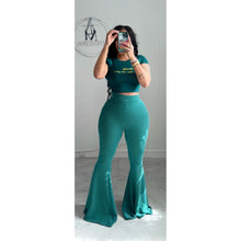 High waist super wide ribbed bell bottoms