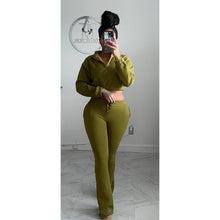 Fly girl half zip sweat suit