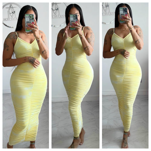 Banana ruched dress (13)