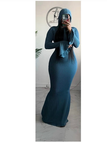 Blue Lilly hooded dress