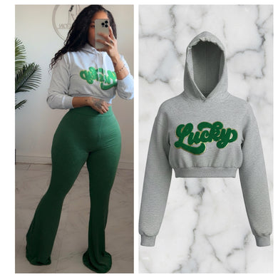 Lucky cropped hoodie