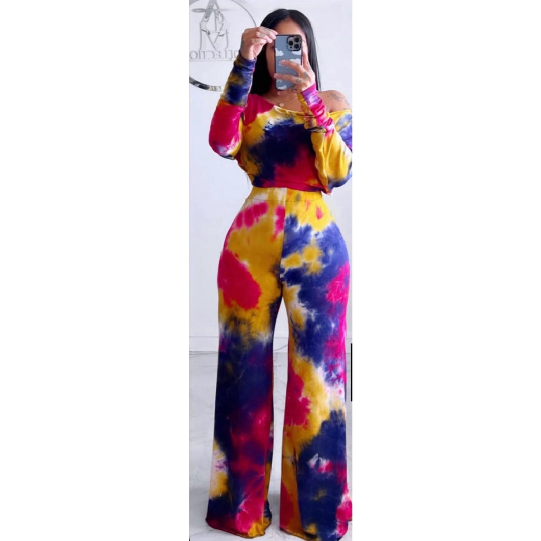Rainbow Tye dye Alli pants ONLY