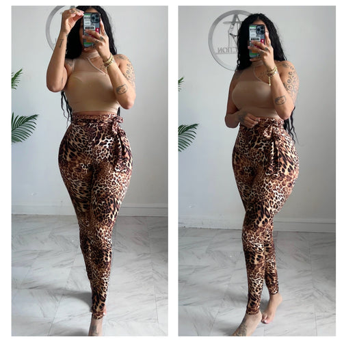 Front tie ribbed knit leggings (8)