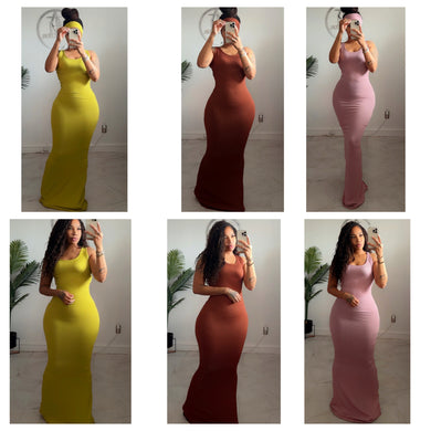 Urban ribbed maxi dress & HB• ready to ship