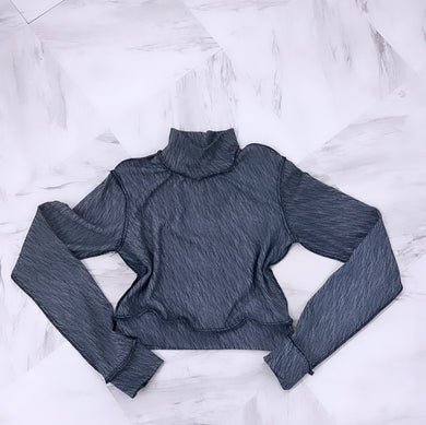 Denim  look expose me top